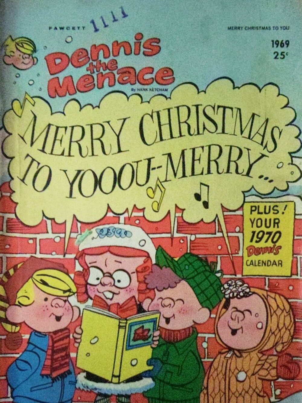 Vintage Extra Large Copy of Dennis the Menace #75 Published in 1969